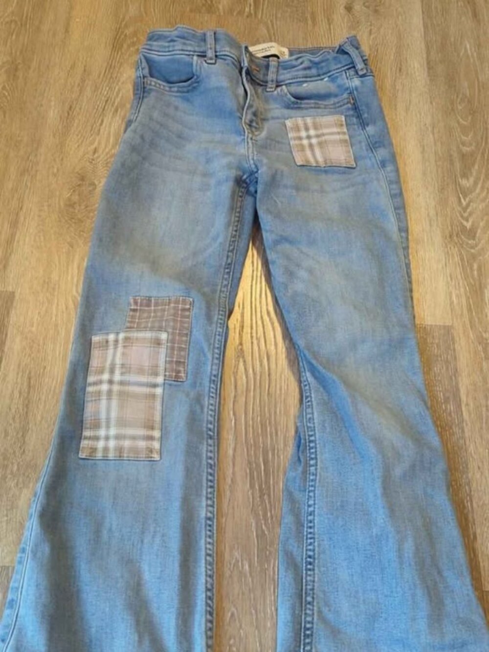 Abercrombie Kids High-Rise Flare Jeans Size 7/8 Long
